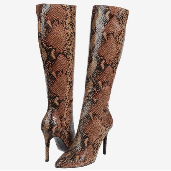 Charles David Shoes - Charles David Stiletto Snake Boots
